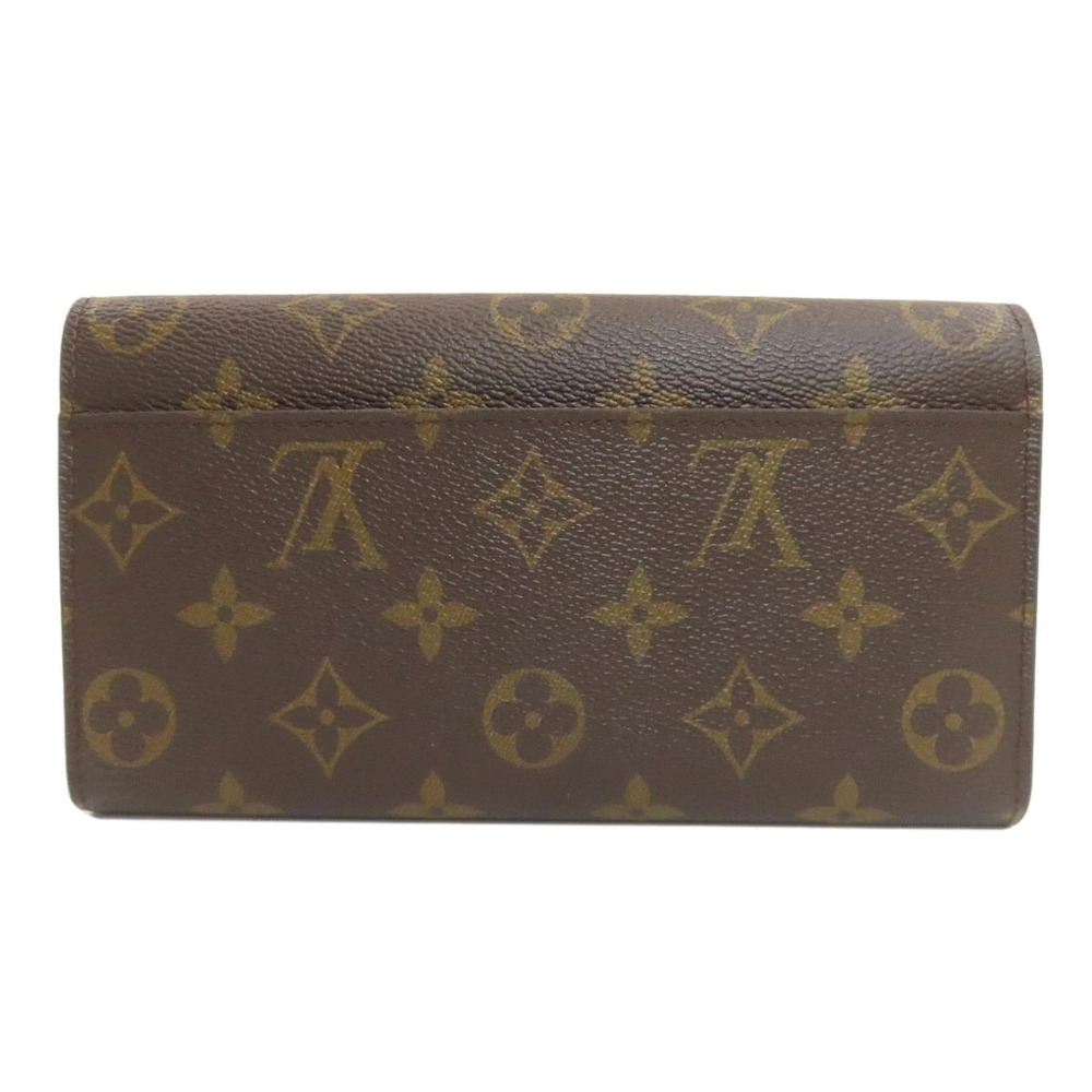 Louis Vuitton Long Wallet coin Sarah Portefeuille Canvas Monogram Brown